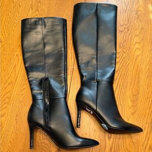 Nine West Black Knee-High Boots